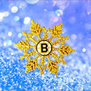 Boston BRUINS Handmade Hockey Snowflake *NEW*